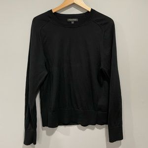 Banana Republic black merino wool crewneck sweater- 16